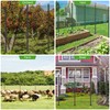 LYDTICK 10Pack Fence Posts 4.8Ft in Bulk, Metal Fence Stakes