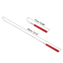 PATIKIL Telescopic Teachers Pointer Stick, 1 Pcs Classroom WhiteBoard Teacher Hand Finger Mini Pointer for Presentation Speaker Guide Coach, Red
