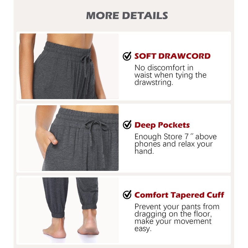 Envlon Womens Yoga Sweatpants for Women High Waisted Jogging Pants