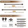 KAMANINA Curtain Rods for Windows 72 to 144 Inches (6-12ft)