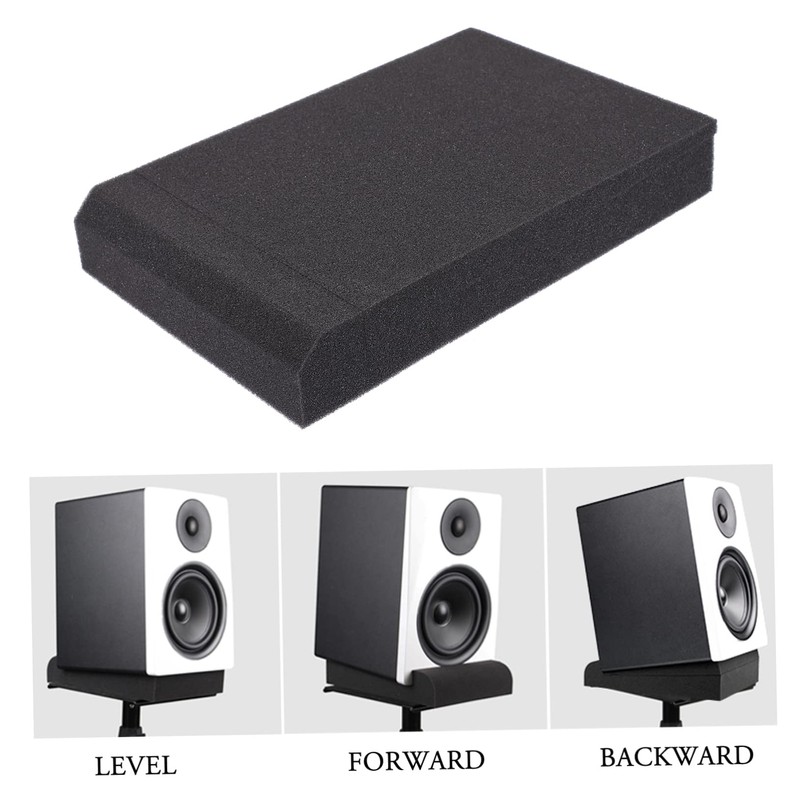 Kisangel 1 Set Acoustic Isolation Pads for Speakers Soundproof Sponge