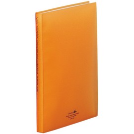 リヒトラブ ファイル クリヤーブック A4 40ポケット 橙 N5001-4