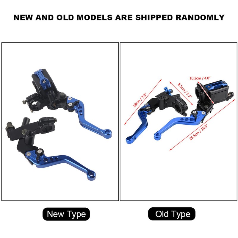 1 Pair Adjustable Break and Clutch Levers, 7/8" Universal Motorcycle