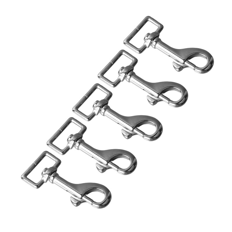 5PCS 27mm Square Tail Snap Hooks 360 Degree Rotating Hook
