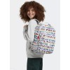Kipling Seoul Large Printed 15" Laptop Backpack White Multicolor Pride