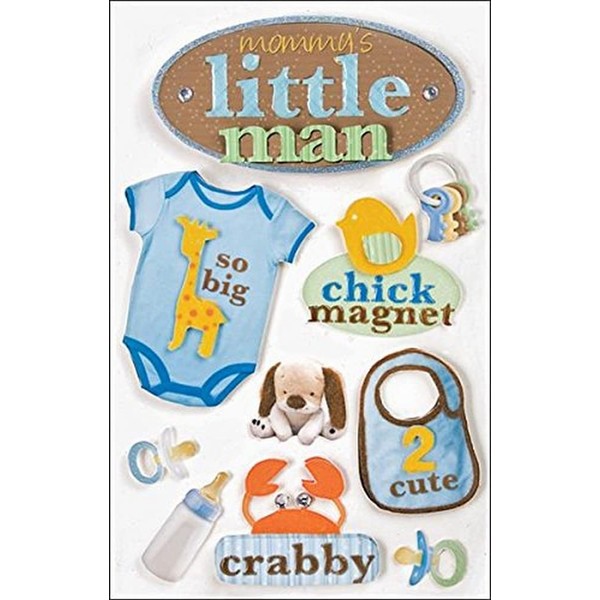Paper House Productions Little Man 3D Stickers