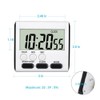 Partslety Digital Kitchen Timer With LCD Screen 24 Hour Countdown