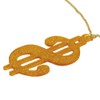 Novelty Giant Plastic Party 30'' Chain Dollar Sign Necklace Decor