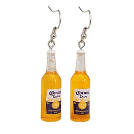 Lovely Beer Mug Dangle Earrings, Cute Beer Bottle Beer Can Drop Earrings for Women Creative Party Jewelry