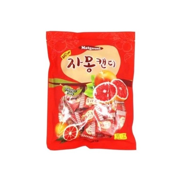 Generic Matgouel Grapefruit Candy Grapefruit Flavored Hard Candy, (38 Counts,