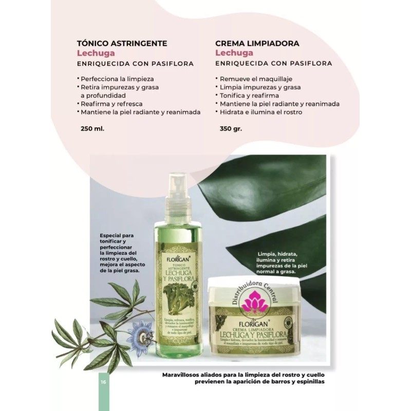 Florigan Tonico Astringente Lechuga Con Pasiflora Florigan® 250ml.