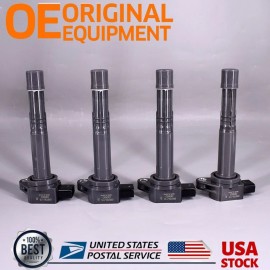 For Honda GENUINE 4Pcs 30520-PNA-007 UF311 Ignition Coil For 2002-2011 Acura 2.0L 2.4L L4