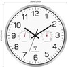 Couperos Wireless Wall Clock Silent with Thermometer and Hygrometer Wireless