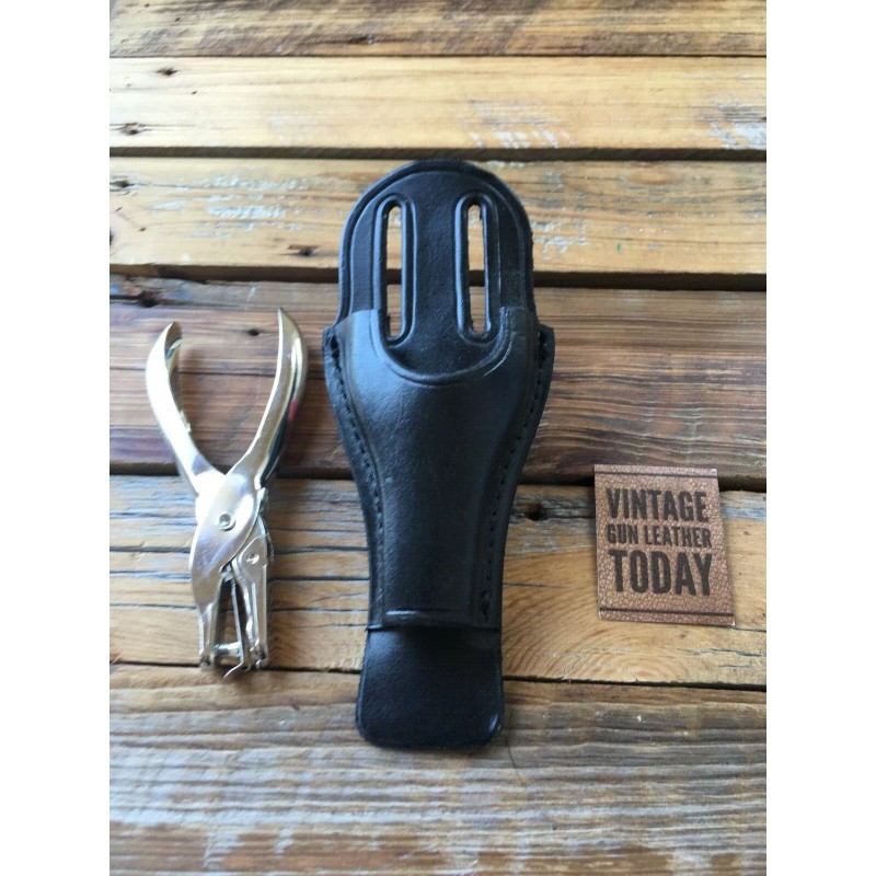 Tex Shoemaker VTG Tex Shoemaker Leather Ticket Hole Punch Holder