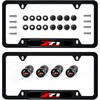 2Pcs for z71 Black Metal Licence Plate Frame Compatible Accessories