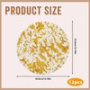 Ptwola 12Pcs Disposable Gold Placemats, 13 Inch Round Gold Foil