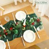 Christmas Table Runner, 10FT Emerald Green Table Runner Cheesecloth Table
