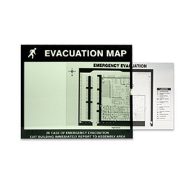 Accuform Clear Inserts for Evacuation Map Holder (DTA215), 11" x 17" (Pack of 2)