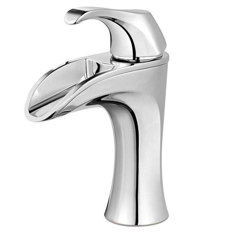 Pfister LF-042-BRCC Brea 4 in. Centerset Single-Handle Waterfall Bathroom Faucet