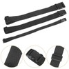 Healvian 3pcs Black Fanny Pack Extender Strap Adjustable Buckle Belt