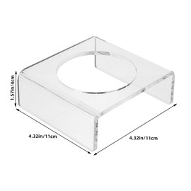 VILLFUL Acrylic Display Stand for Sports Balls Transparent Ball Holder for Football Basketball Soccer Volleyball Sturdy Versatile Design Support for Showcase and Storage