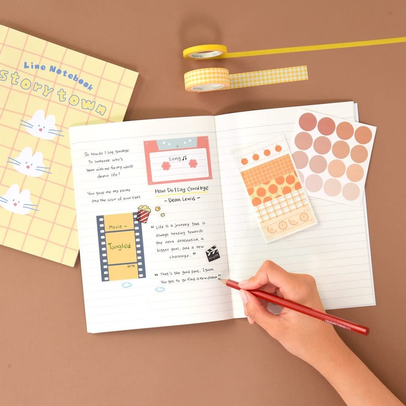 Monolike A5 Story Town Afternoon B Notebook 6 Types, A5