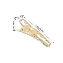 WOONEKY 2pcs Elegant Rhinestone and Faux Pearl Bowknot Hair Clips Cute Hollow Barrette for Women Versatile Hair Accessories for Daily Wear and Special Events