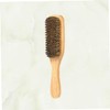 Baluue Double-sided Beard Styling Brush Men's Beard Brush Wooden Handle