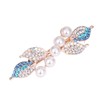 Riggle Barrette, Clip, Hair Ornament, Glitter, Cute, Faux Pearl, Blue
