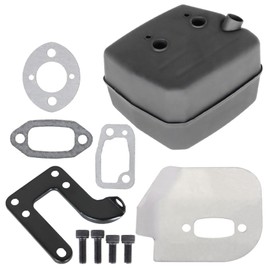 TINVHY 61 268 272 Exhaust Muffler Deflector Kit Replacement for 272S 268K 272XP 503519901 Chainsaw with Bracket Gasket