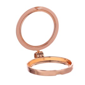 Morella Ladies’ Coin Carrier Necklace - 70 cm - Stainless Steel - with Pendant for 33 mm Coins - Comes in Jewellery Bag, Stainless Steel, Rose Gold