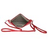 Girly Handbags Womens Genuine Italian Metallic Leather Clutch Bag (Red)