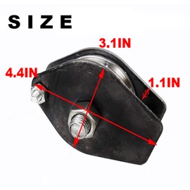 Small Hoist Steel Pulley Indoor and Outdoor Clutch Lift Lifting U-Shaped Bearing Steel Wire Rope Roller