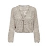 ONLY ONLBEACH Female Cardigan, Pumice Stone, XS