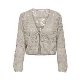 ONLY ONLBEACH Female Cardigan, Pumice Stone, XS