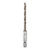 sourcing map 1/4" Hex Shank Drill Bit 9/64" Gold Oxide