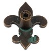 GENUINE TEXAS BRAND Fleur De Lis Drawer Cabinet Knob Antique