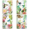 DWIYITTN A5 Spiral Notebook for Women, 4-Pack Hardback Notebook Gift