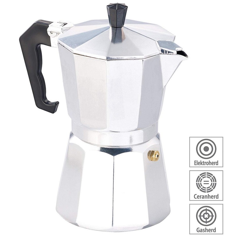 Cucina di Modena Espresso Maker Espresso maker for 6 cups – for gas,