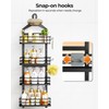 ODesign 4 Tier Height-Adjustable Shower Caddy Hanging Anti-Swing-Over The Shower