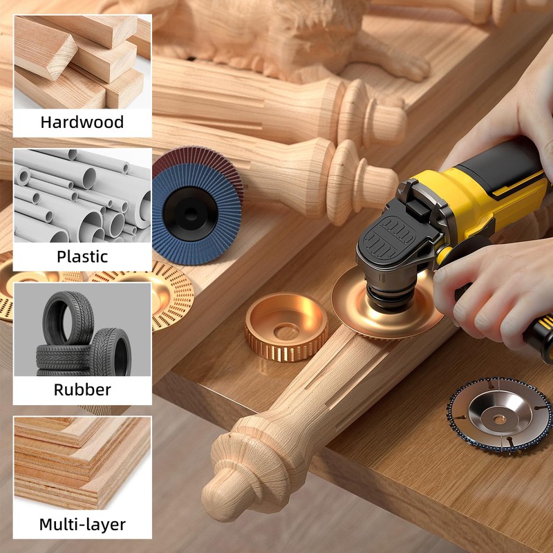 14PCS Wood Carving Disc Set for 4" & 4-1/2" Angle