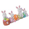 Easter Rabbit Decoration Multipurpose Vivid Cute Hand Painted Resin Rabbit