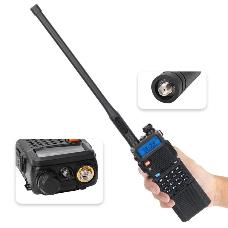 Walkie Talkie Tactical Antenna High Gain SMA Female Dual Band