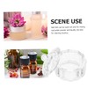 Baluue 2pcs Nail Art Crystal Cup Makeup Caboodle Nail Salon