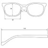 I Heart Eyewear Dallas Reading Glasses, Stylish, Unisex, Prescription Quality
