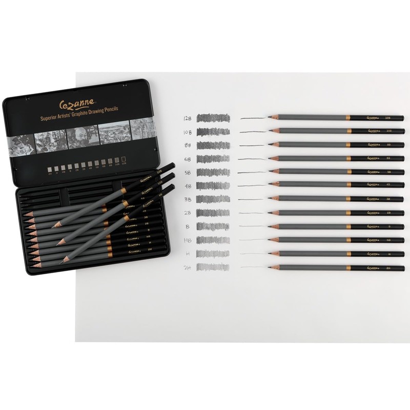 Cezanne Color and Graphite Pencil Set - Professional Artist Quality