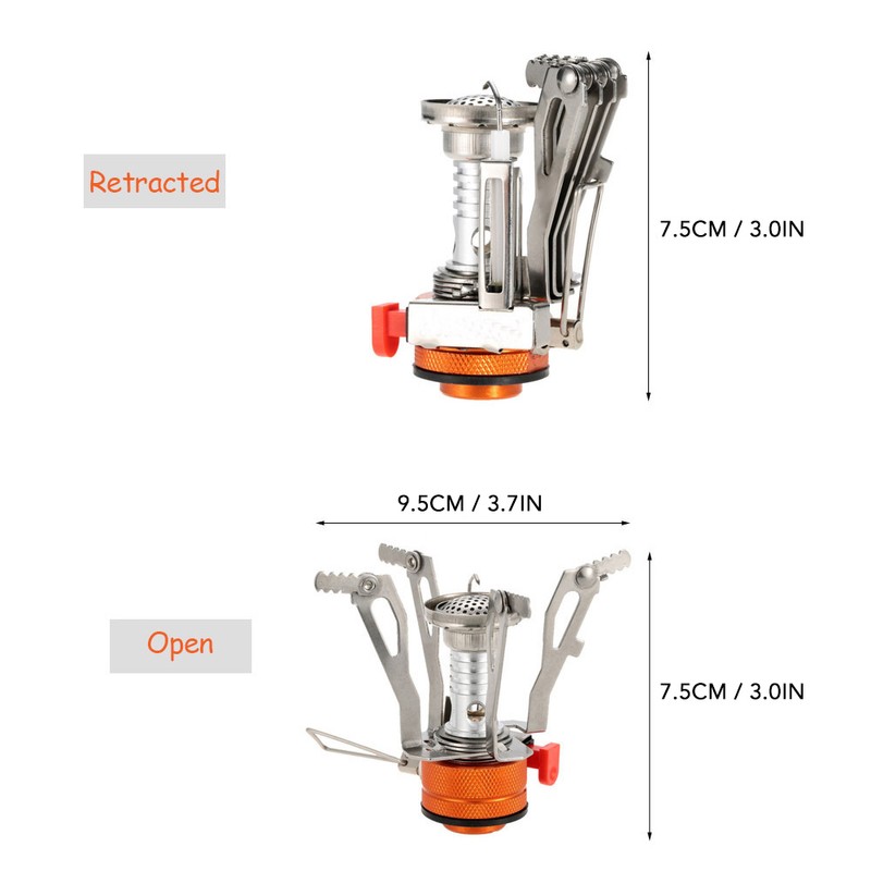 Camping Cookware Set with Camping Stove Folding Spork Cooking Pots