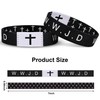Pmormyy Daily Bible Verse WWJD Bracelet, Christian Jesus Wearable Bracelet