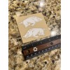 Arkansas Razorbacks Standard White Logo Mini Helmet Side Logos Decal
