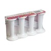 3" White Plastic Round Pillar and Dowel Set - Pack